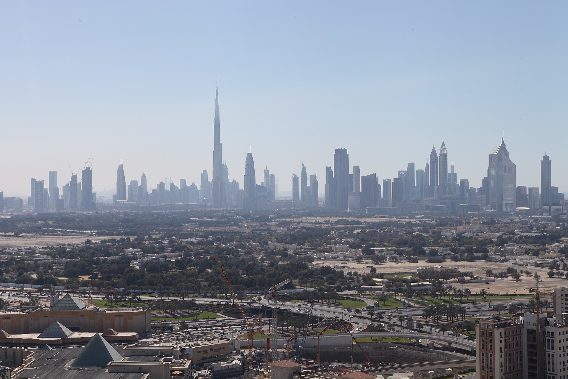 Dubai skyline at dusk