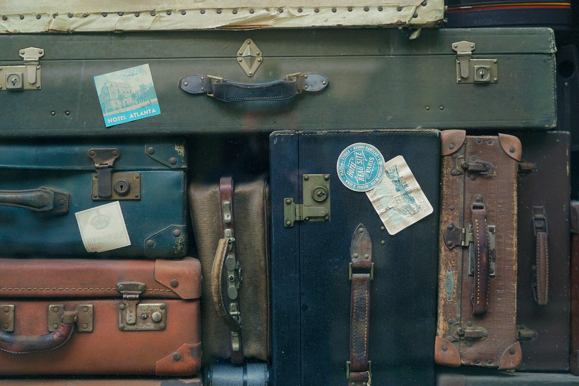 Packed carry-on suitcase
